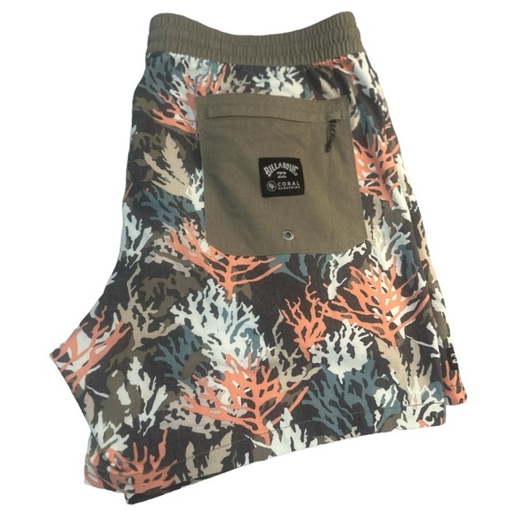 Coral Gardeners 17" Layback Elastic Waist Shorts Swim Trunks NWOT - Picture 11 of 11